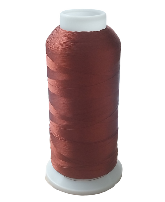 Borduurgaren donker koperkleur, polyester 3600 meter (nr.27)
