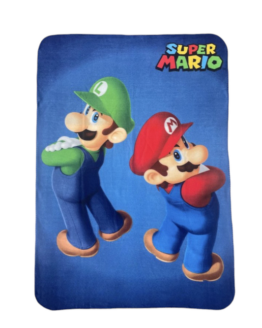 Fleecedeken Super Mario met naam/tekst