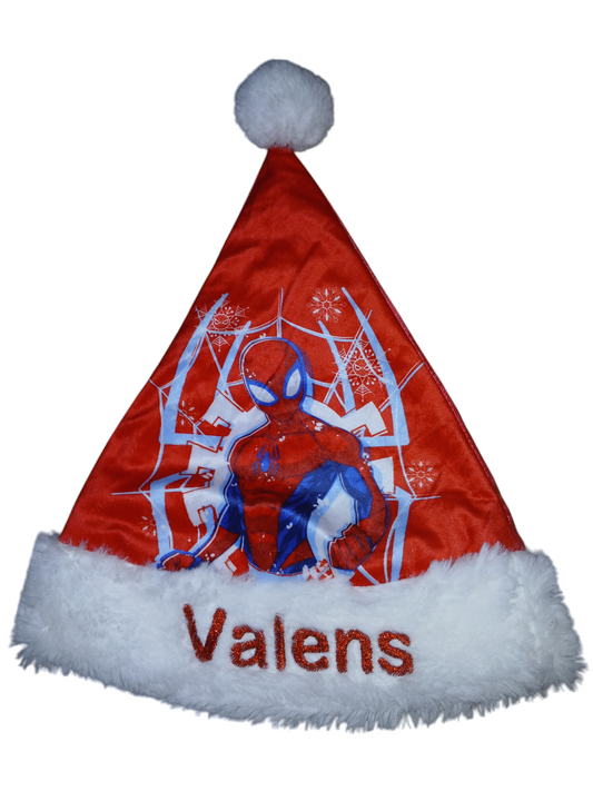 Kerst muts SPIDERMAN met naam/tekst