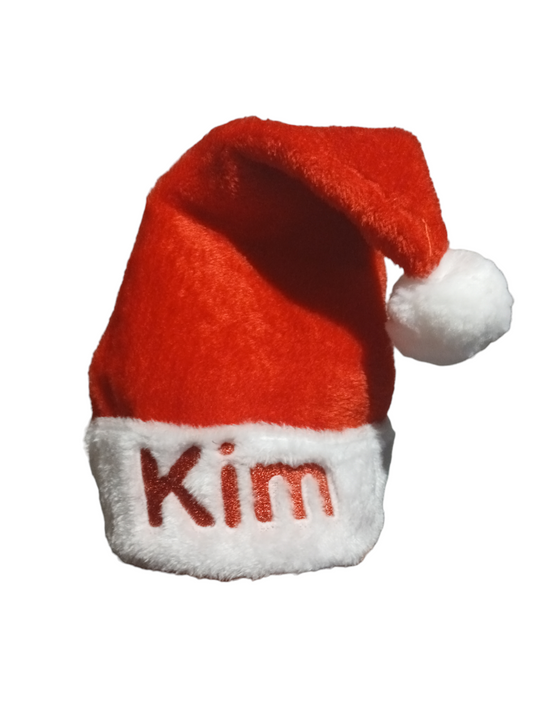 Kerstmuts volwassenen met naam/tekst